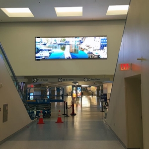 Airport Advertising Takes Off With Nanolumens Nixel Series™ LED Displays